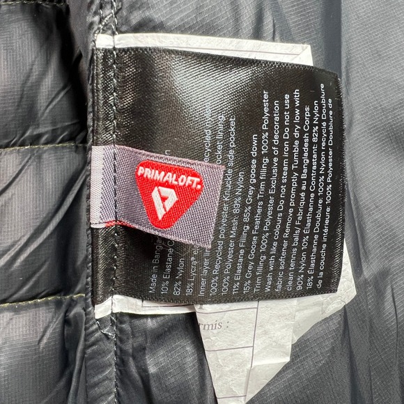 Lululemon Down For It All Hooded Quilted Down Puffer Jacket Men Large Green - Picture 13 of 14